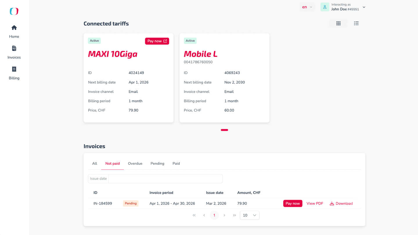 METAVSHN Customer Portal